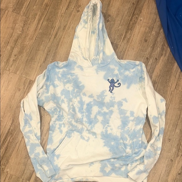 Roller Rabbit  Sz Med tye dye Blue Hoodie - Picture 1 of 5